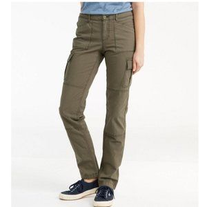 L.L. Bean Gray Stretch Cargo Pants Women's Size 18